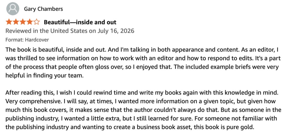 Amazon review of Pressed by Gary Chambers